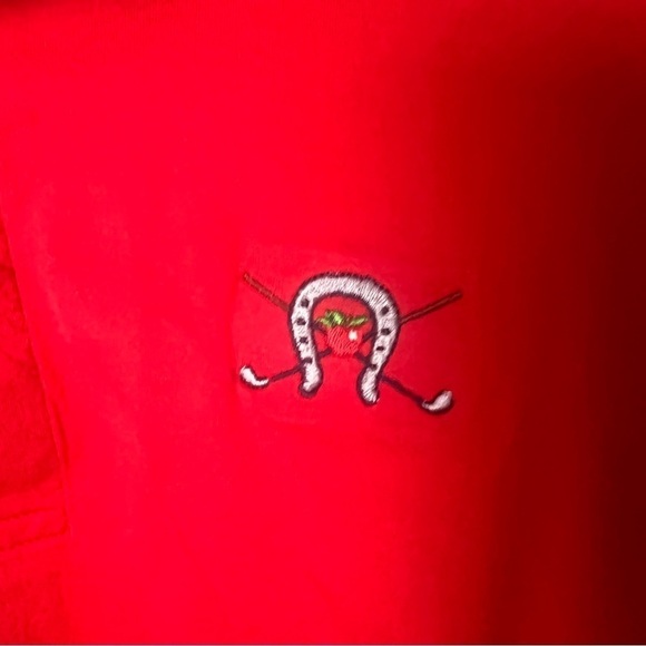 Horseshoe Bay Red Golf Polo Large - Picture 2 of 5